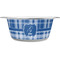 Plaid Stainless Steel Dog Bowl - Small (Personalized)
