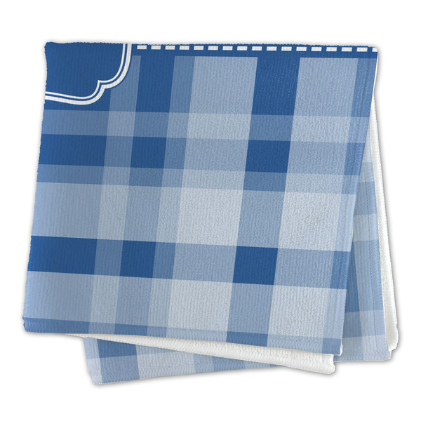 Plaid Microfiber Dish Rag - FOLDED (square)