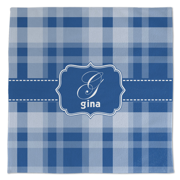 Custom Plaid Microfiber Dish Towel (Personalized)