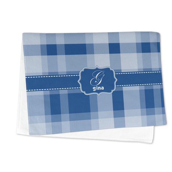 Plaid Microfiber Dish Towel - FOLDED HALF