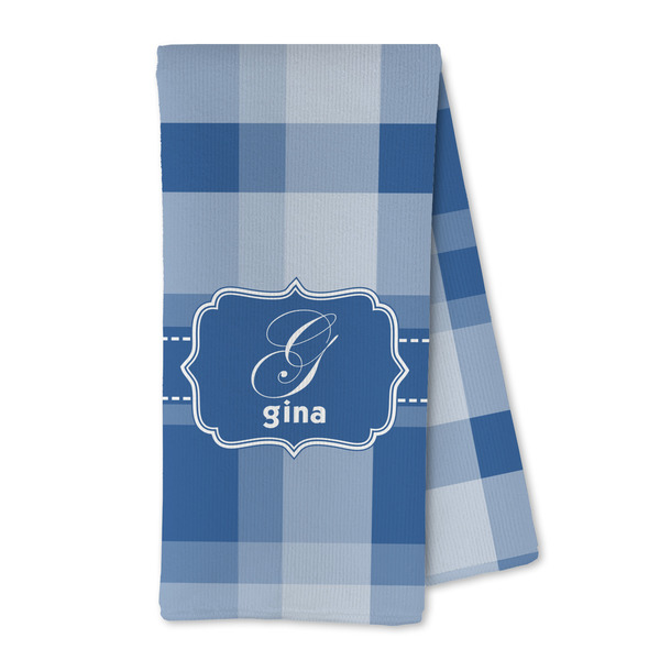Custom Plaid Kitchen Towel - Microfiber (Personalized)