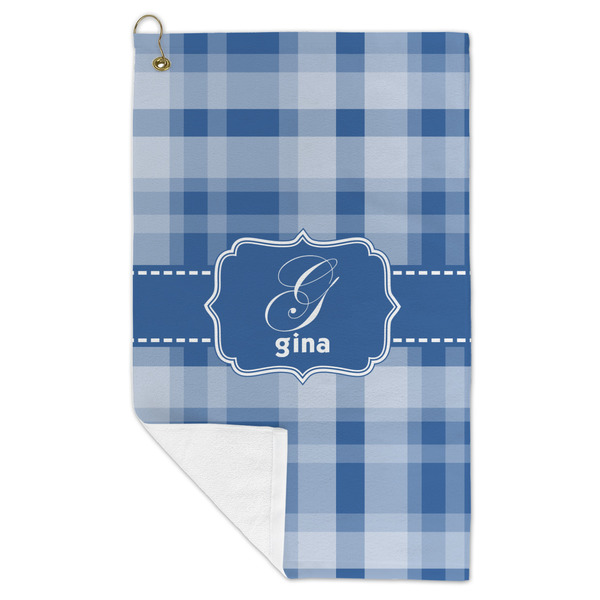 Plaid Microfiber Golf Towels - FOLD