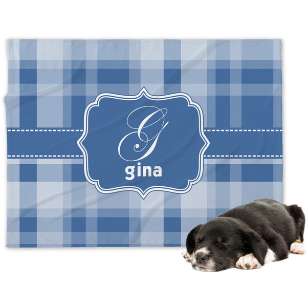 Custom Plaid Dog Blanket (Personalized)