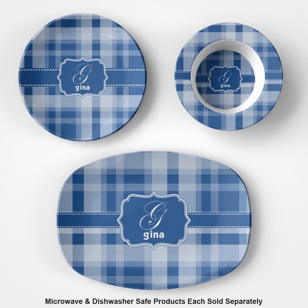 Plaid Microwave & Dishwasher Safe CP Plastic Dishware - Group