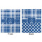 Plaid Minky Blanket - 50"x60" - Double Sided - Front & Back