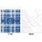 Plaid Minky Blanket - 50"x60" - Single Sided - Front & Back
