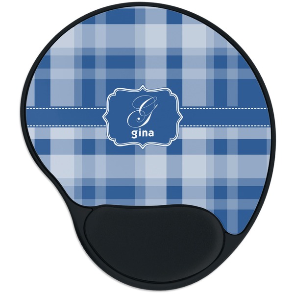 Custom Plaid Mouse Pad with Wrist Support
