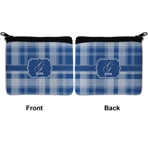 Plaid Neoprene Coin Purse - Front & Back (APPROVAL)