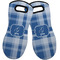 Plaid Neoprene Oven Mitts - Set of 2 w/ Name and Initial