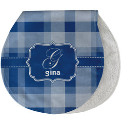 Plaid Burp Pad - Velour w/ Name and Initial