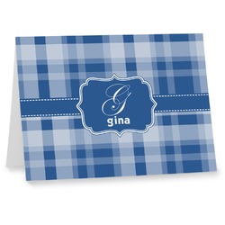 Plaid Note cards (Personalized)