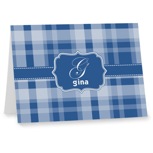 Custom Plaid Note cards (Personalized)