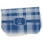 Plaid Burp Cloth - Fleece w/ Name and Initial