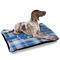Plaid Outdoor Dog Beds - Large - IN CONTEXT