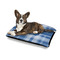 Plaid Outdoor Dog Beds - Medium - IN CONTEXT