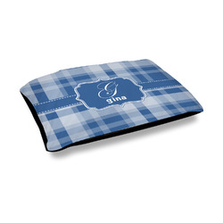 Plaid Outdoor Dog Bed - Medium (Personalized)