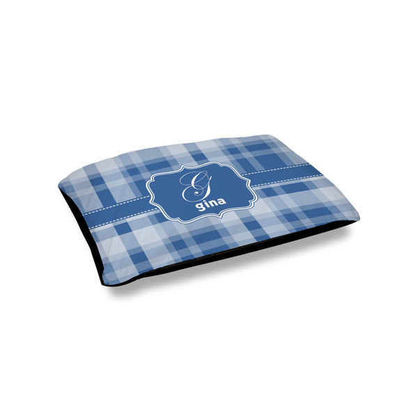 Custom Plaid Outdoor Dog Bed - Small (Personalized)