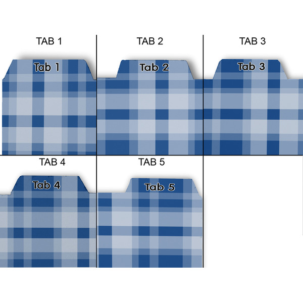 Plaid Page Dividers - Set of 5 - Approval