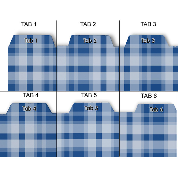 Plaid Page Dividers - Set of 6 - Approval