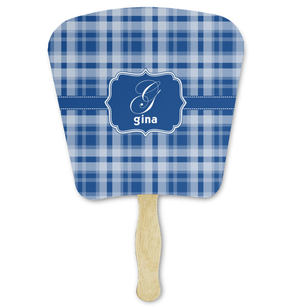 Custom Plaid Paper Fan (Personalized)