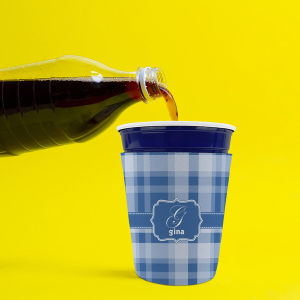 Plaid Party Cup Sleeves - without bottom - Lifestyle