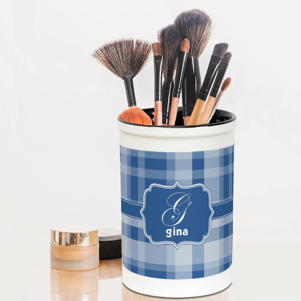 Plaid Pencil Holder - LIFESTYLE makeup