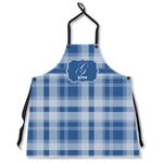 Plaid Apron Without Pockets w/ Name and Initial