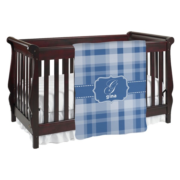 Custom Plaid Baby Blanket (Double Sided) (Personalized)