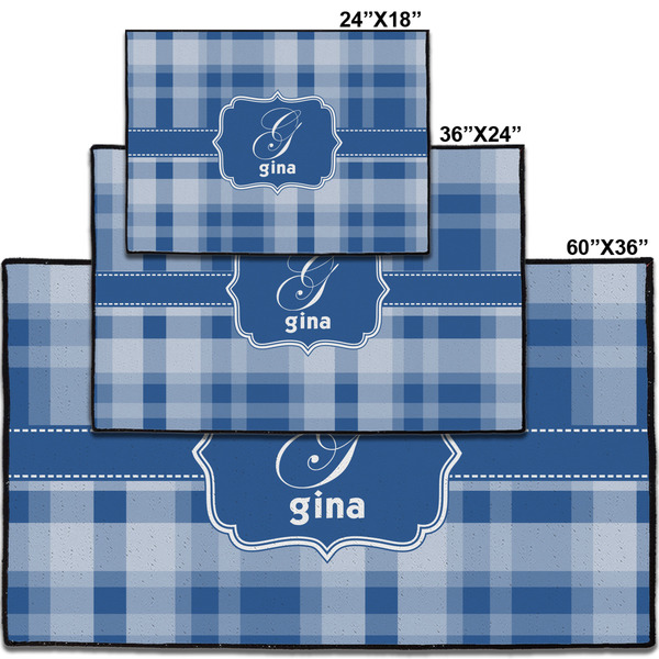 Plaid Personalized Door Mat - Group Parent IMF