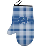 Plaid Left Oven Mitt (Personalized)