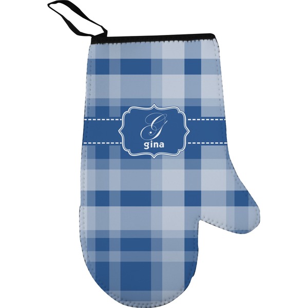 Custom Plaid Right Oven Mitt (Personalized)