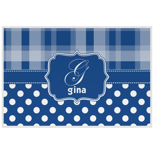 Plaid Personalized Placemat (Back)