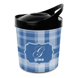 Plaid Plastic Ice Bucket (Personalized)