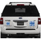 Plaid Personalized Square Car Magnets on Ford Explorer