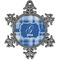 Plaid Vintage Snowflake Ornament (Personalized)