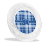Plaid Plastic Party Dinner Plates - 10" (Personalized)