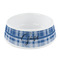 Plaid Plastic Dog Bowl - Small (Personalized)