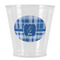 Plaid Plastic Shot Glass (Personalized)