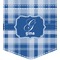 Plaid Iron On Faux Pocket (Personalized)