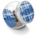 Plaid Puppy Treat Jar (Personalized)