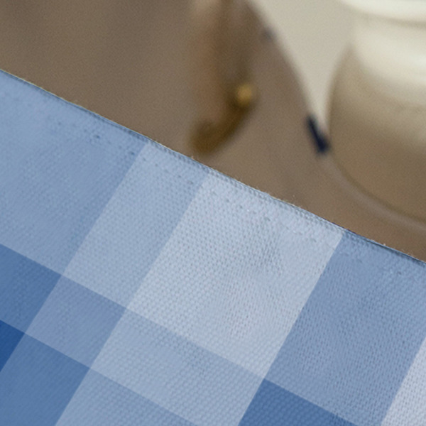 Plaid Large Rope Tote - Close Up View