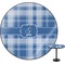 Plaid Round Table Top