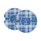 Plaid Sandstone Car Coasters - Set of 2 (Personalized)