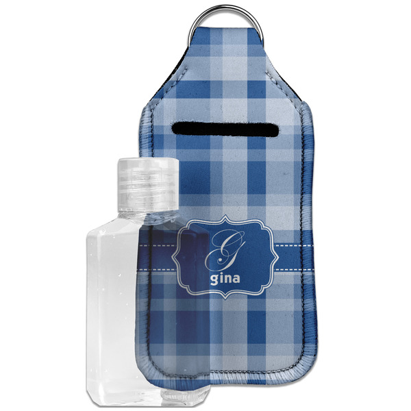 Plaid Sanitizer Holder Keychain - Large with Case