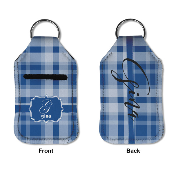 Plaid Sanitizer Holder Keychain - Small APPROVAL (Flat)