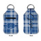 Plaid Sanitizer Holder Keychain - Small APPROVAL (Flat)