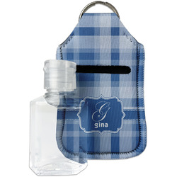Plaid Hand Sanitizer & Keychain Holder - Small (Personalized)