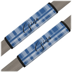 Plaid Seat Belt Covers (Set of 2) (Personalized)