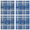 Plaid Set of 4 Sandstone Coasters - See All 4 View
