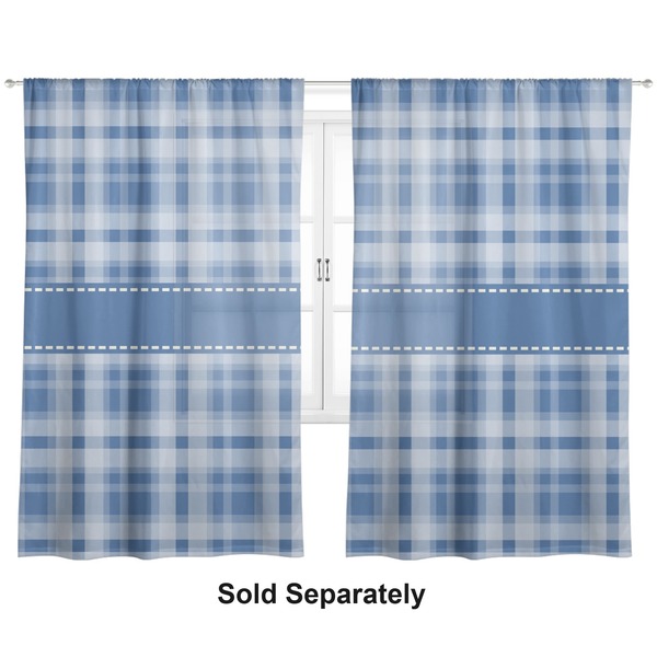 Plaid Sheer Curtains